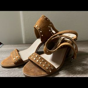 Brown sandal heels
